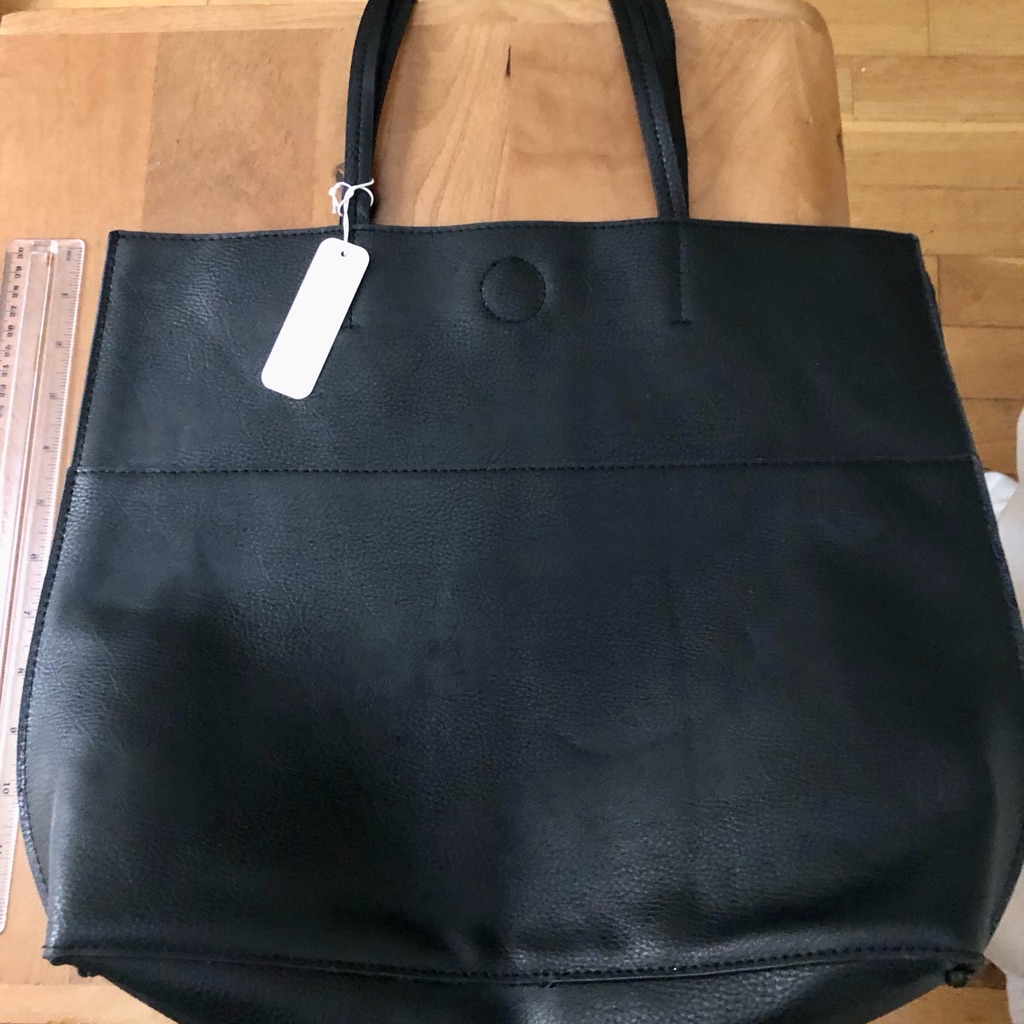 Charming Charlie Black Tote Bag